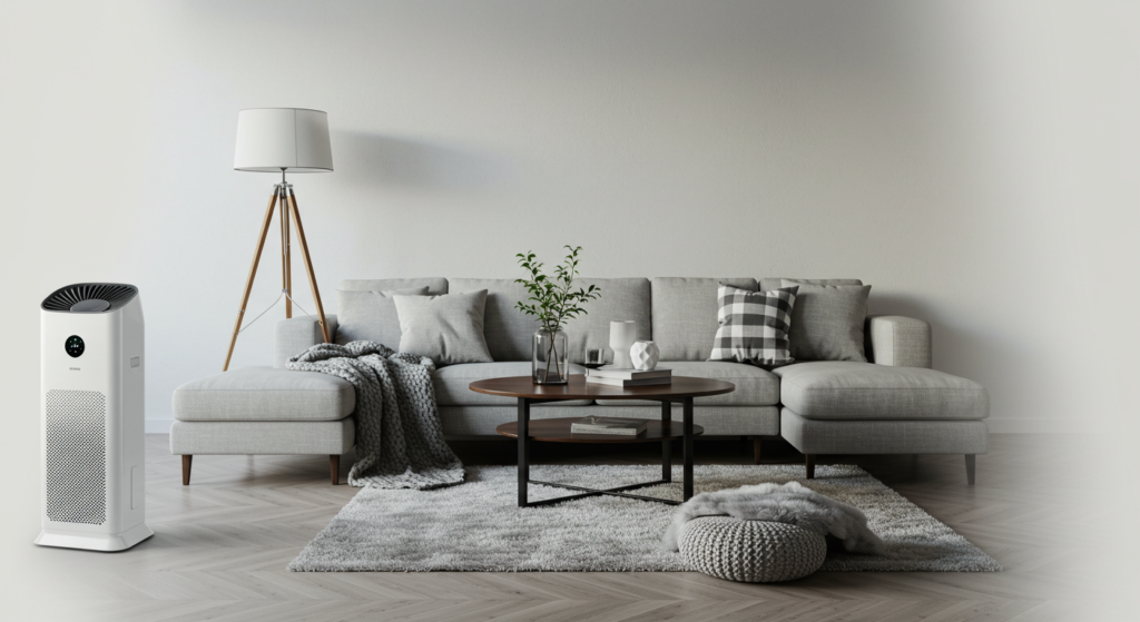Steam AF‑15 in well space area of living room