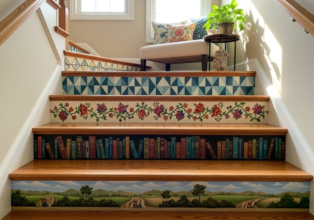 Painted Stair Risers