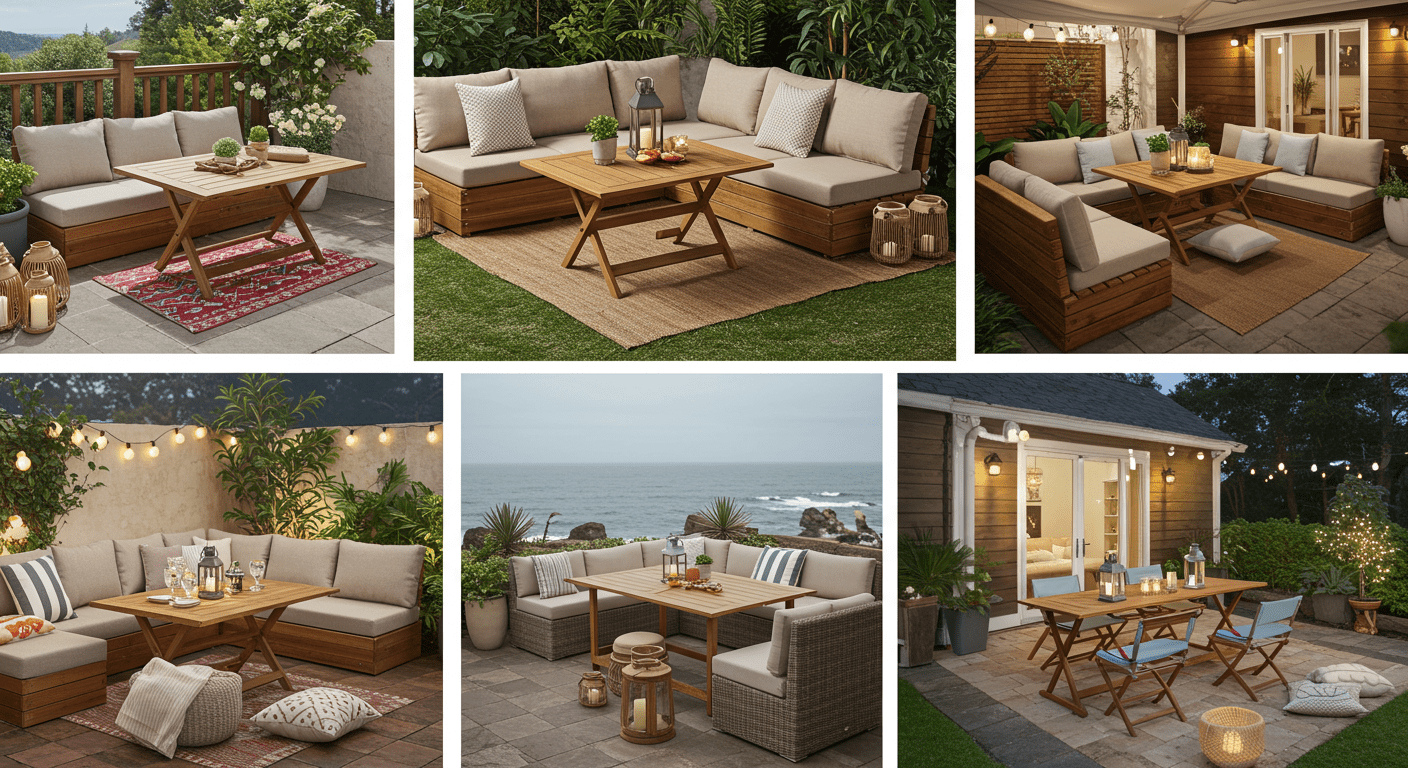 12 Stylish Design Ideas for Small Patios with Multi-Functional Furniture