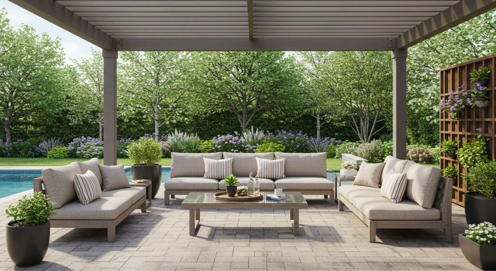 Scenic Views with a Simple Layout of Patio