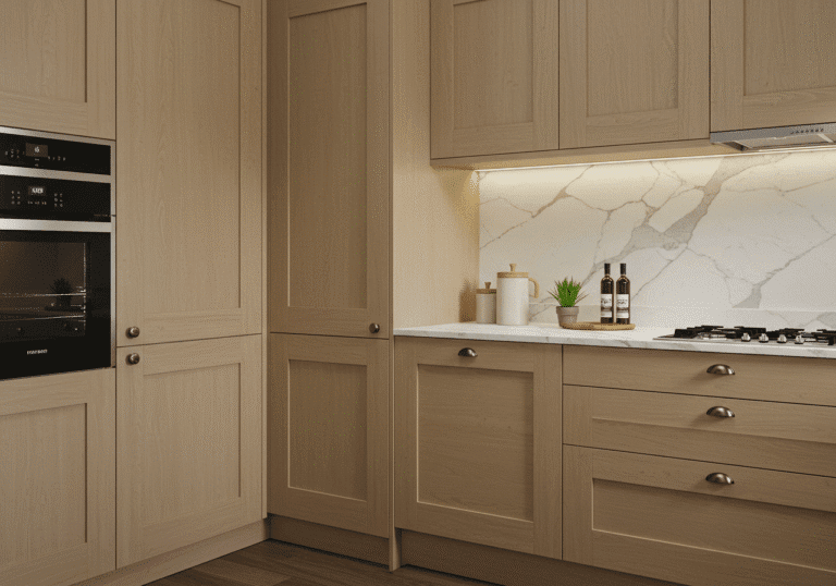 Beautiful Beige Kitchen Cabinet