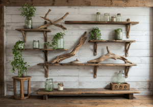 16 Rustic Driftwood Handmade Shelves Ideas – Perfect for Media Walls – All Sizes and Finishes