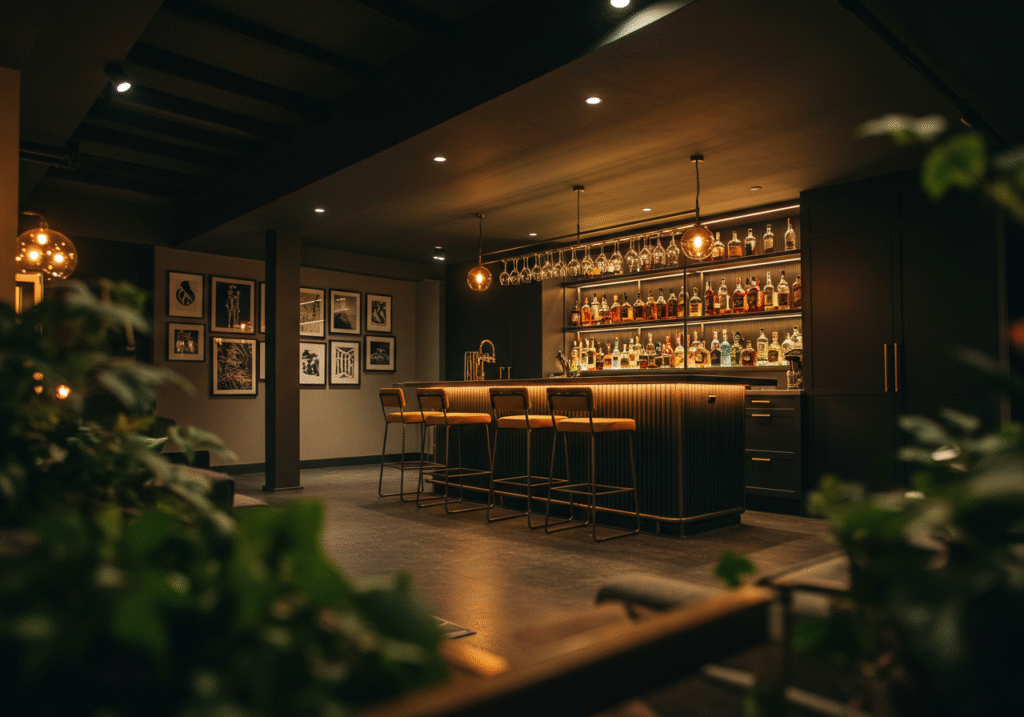 Modern Basement Bar Ideas