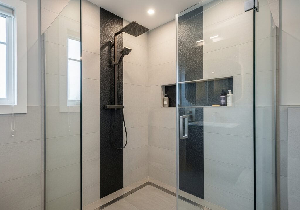 Corner Shower Layout