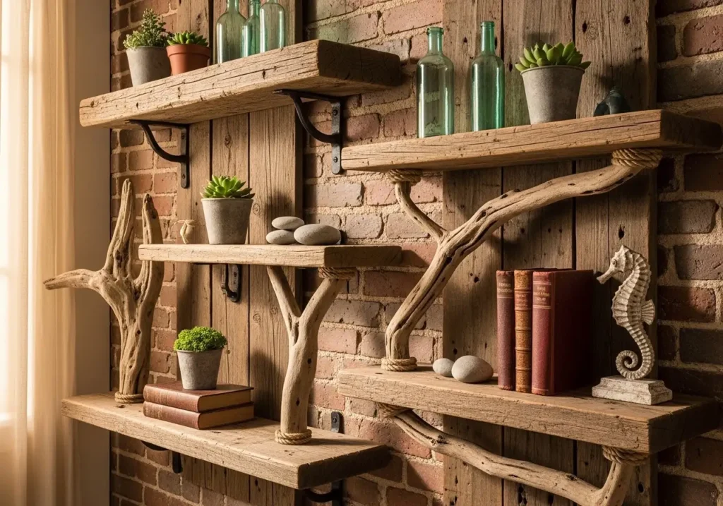 Reclaimed Wood Shelves