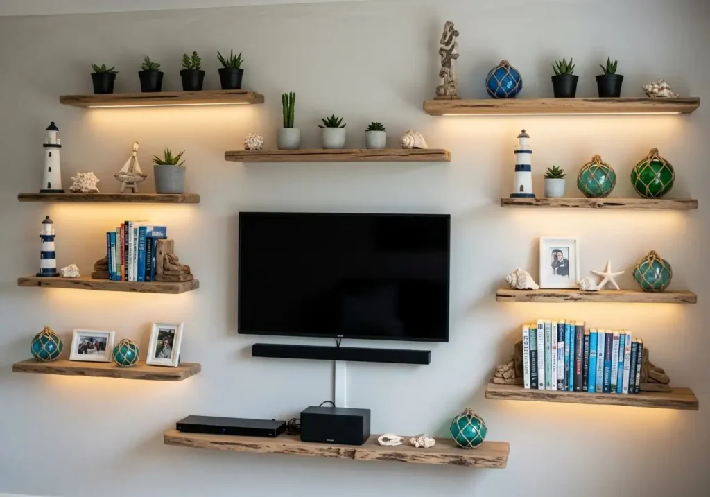 Media Wall Shelves