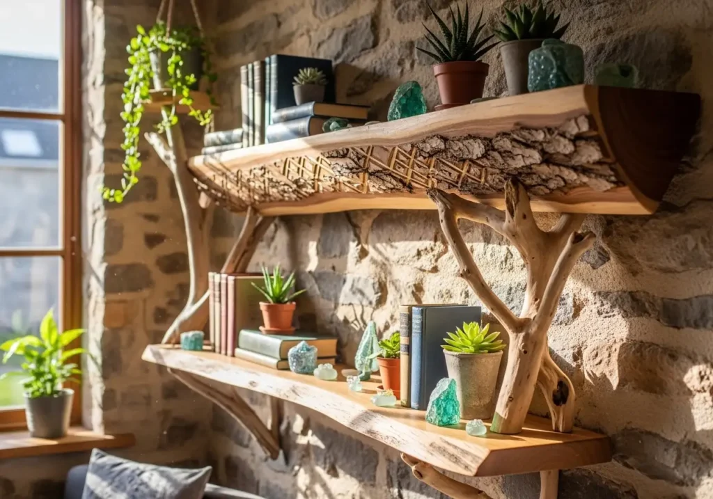 Live Edge Shelf Design