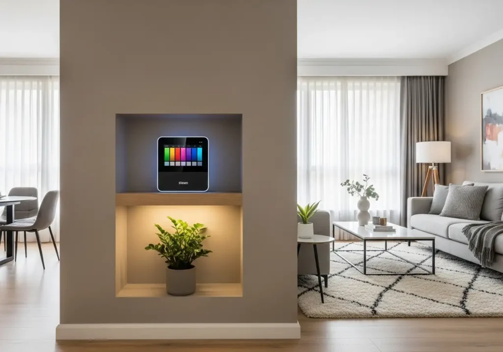 Steam AF‑15 in well space area of living room