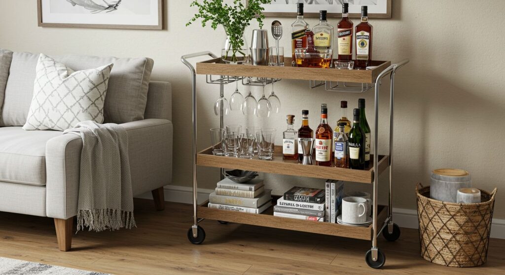 Make a Portable Wet Bar with a Cart