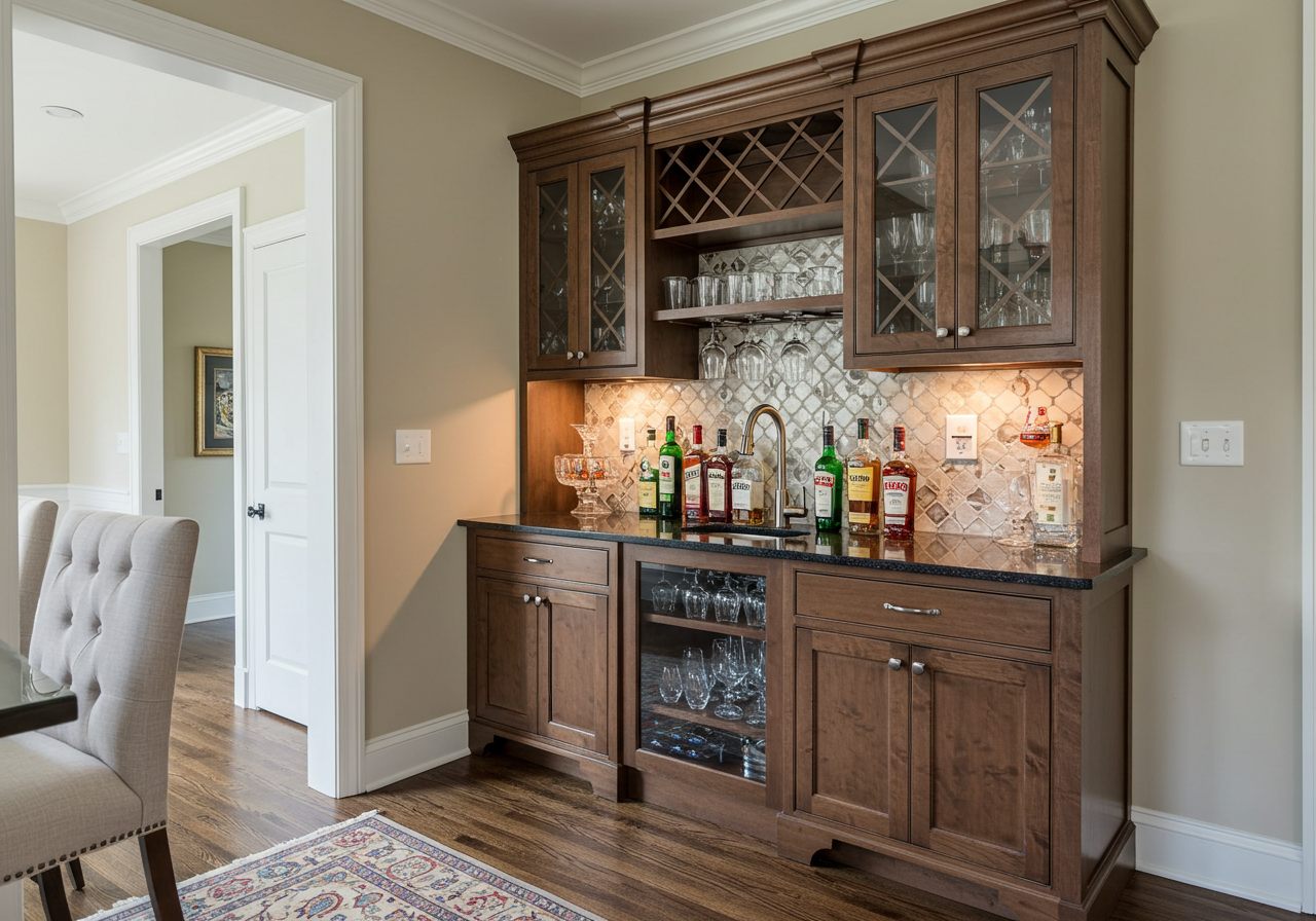 Image showcasing 22 Modern Wet Bar Ideas to Elevate Your Small Home Entertaining