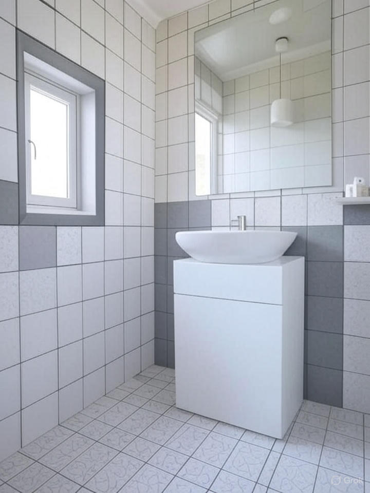 Simple Bathroom Tile Design for Small Spaces