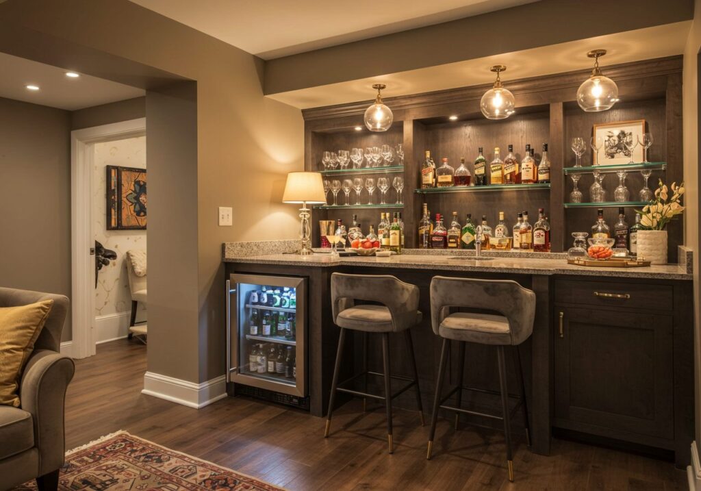 Small Bar Corner That Saves Space