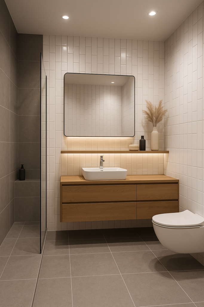 Wall and Floor Tile Combos That Work in Bathroom