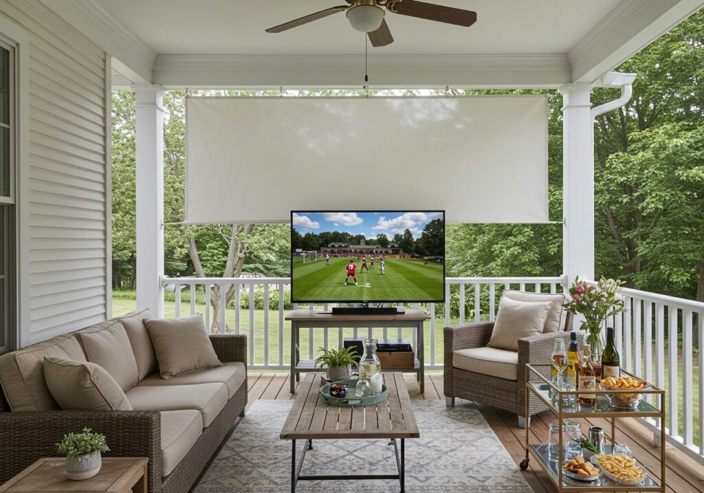 Watch TV on the Porch