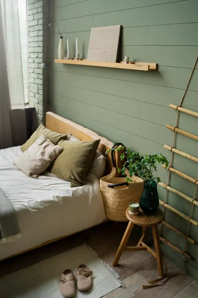 Modern Lake House Bedroom Decor with Calming Color Palette