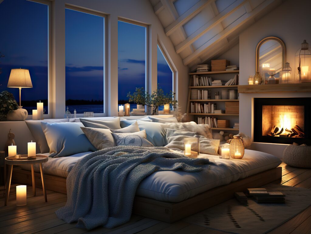 Modern Lake House Bedroom Decor with Smart Furniture for Small Spaces