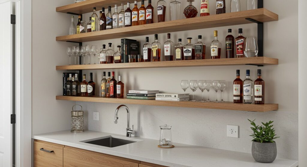 se Floating Shelves for a Light Look