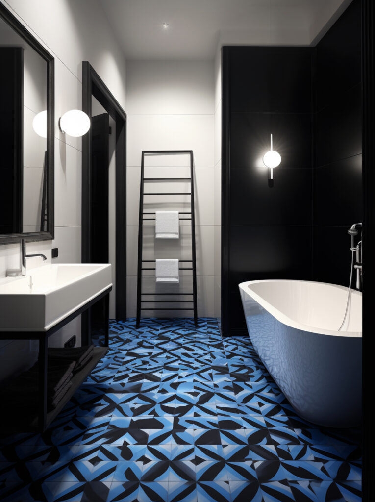 Tile Material Spotlight in modern bathroom