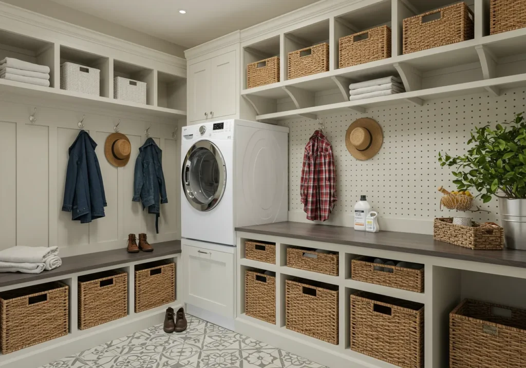 Integrate Laundry into a Mudroom
