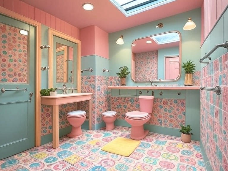 A Functional and Nostalgic Kids’ Bathroom