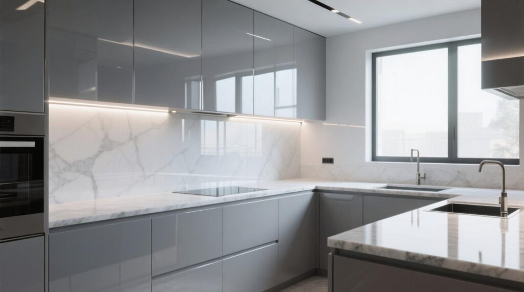 Combining Glossy Finishes with Neutral Colors