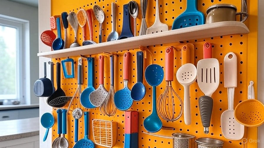 Create a Pegboard Wall for Kitchen Tools