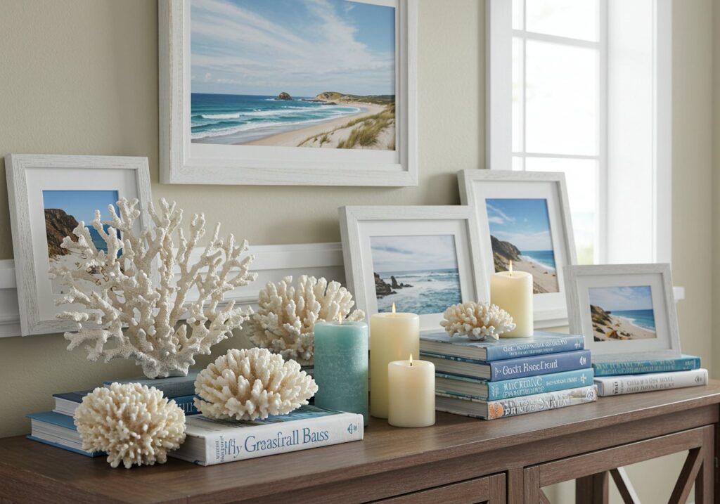Curate a Coastal-Themed Vignette