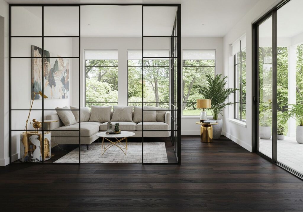 Dark Wood Flooring for Sophisticated Contrast