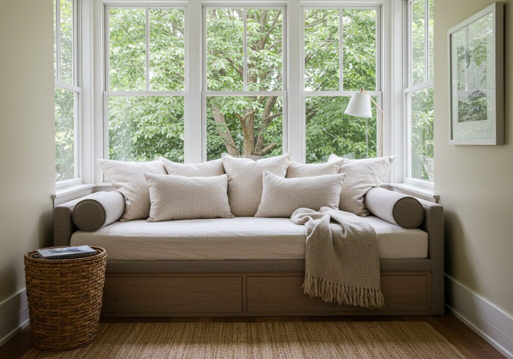  Daybed Under the Window for Relaxation