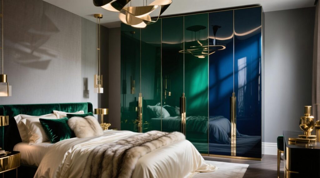 Dramatic Bedroom Decor With Statement Wardrobe