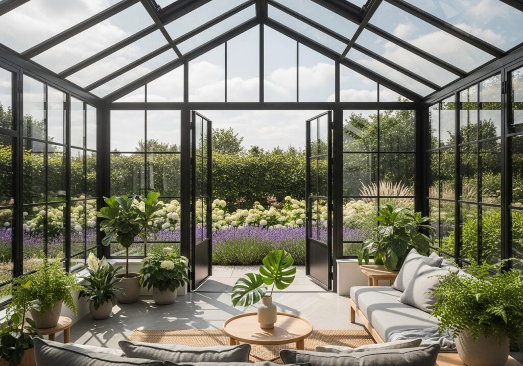 Indoor-Outdoor Living with French Doors