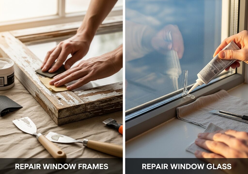 Repair Window Frames and Glass