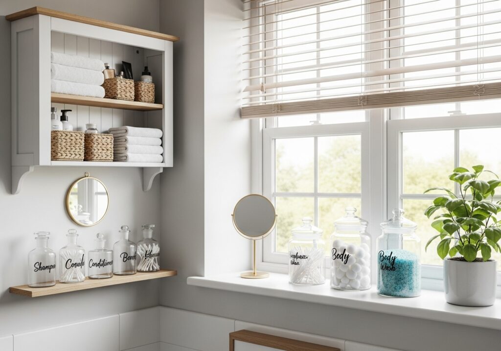 Organize Bathroom with Storage Ideas