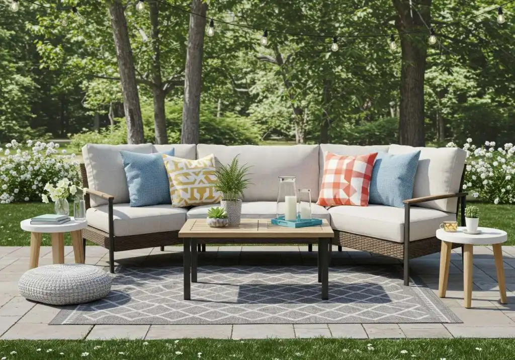 Layer Outdoor Rugs for Comfort