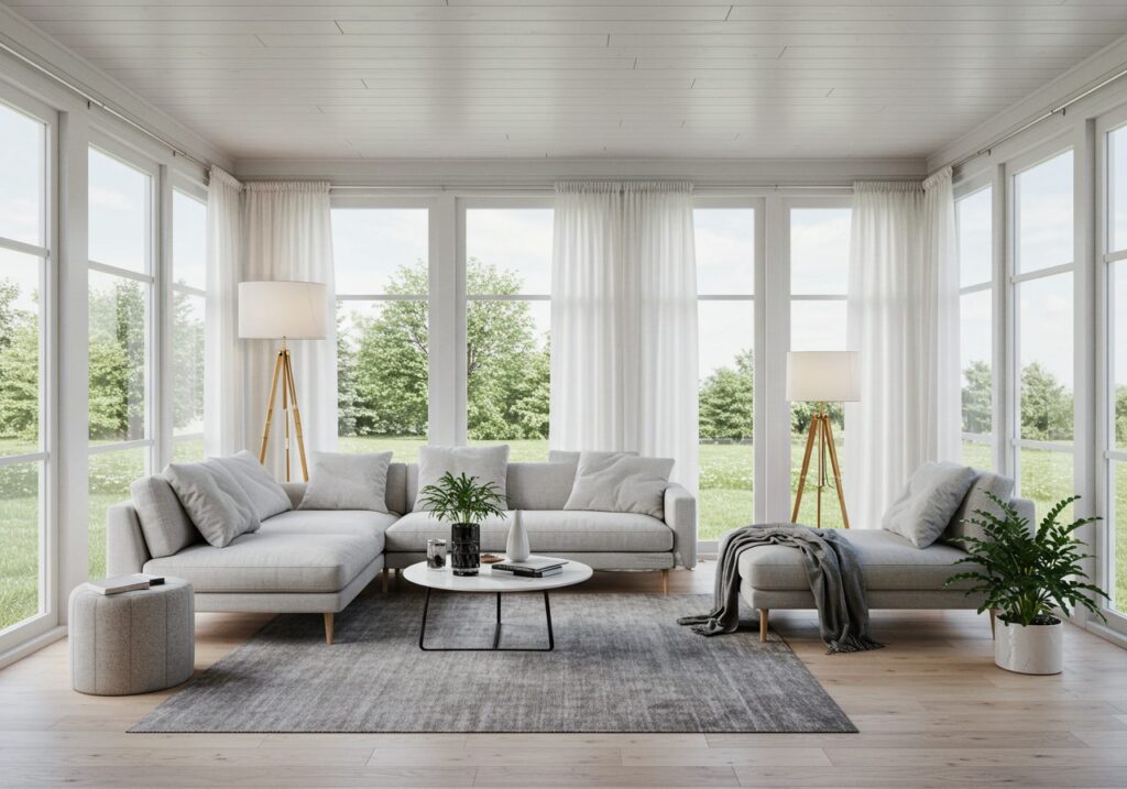 Minimalist Sunroom with Clean Lines