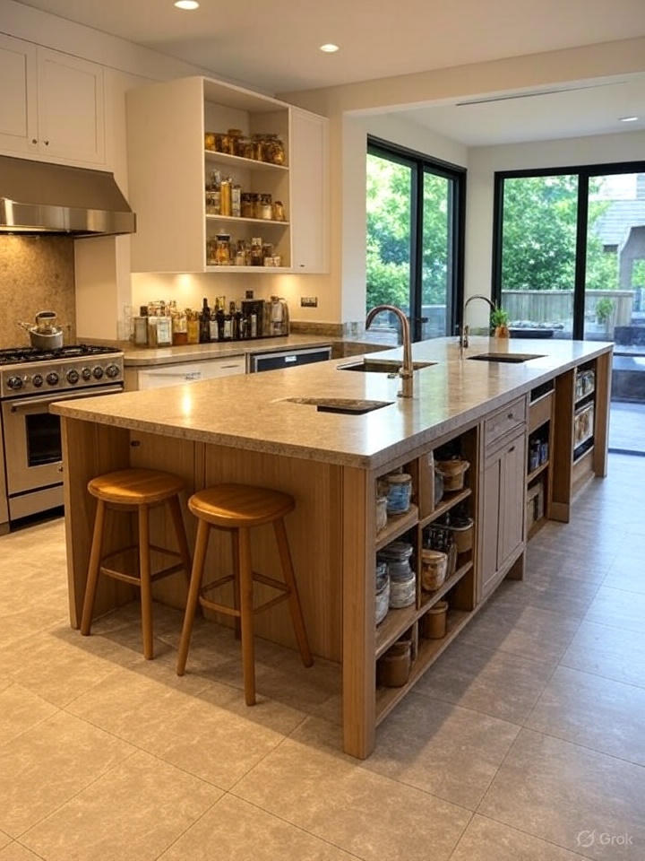 T-Shaped Layout With Corner Pantry