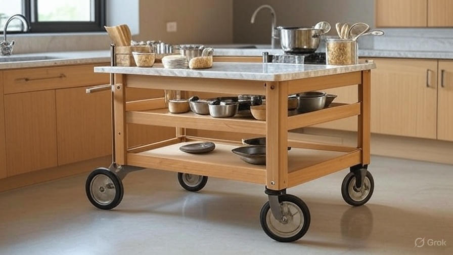 Use a Rolling Kitchen Cart