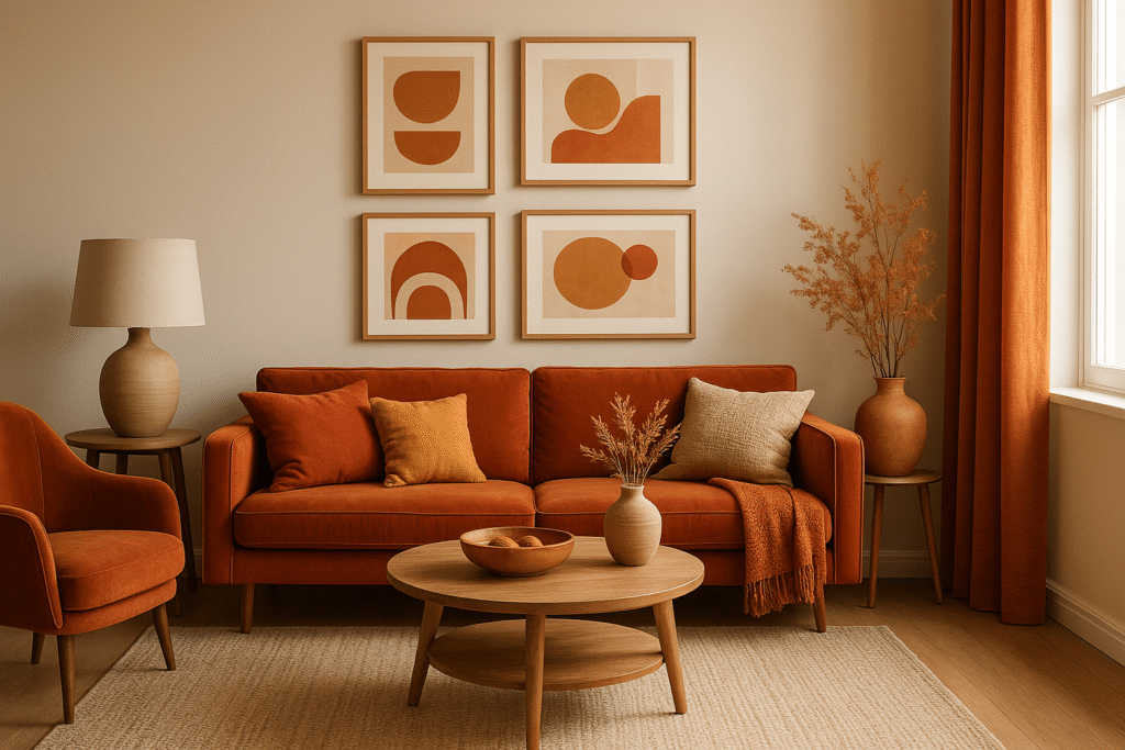 Warm Fall Color Palette in Your Living Room