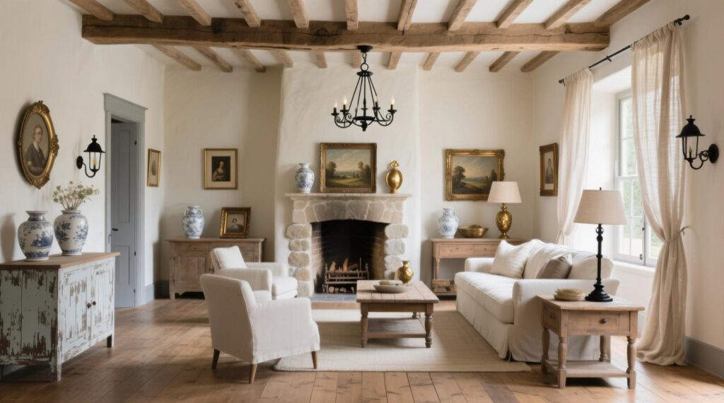 Warm Neutrals for a French Country Look