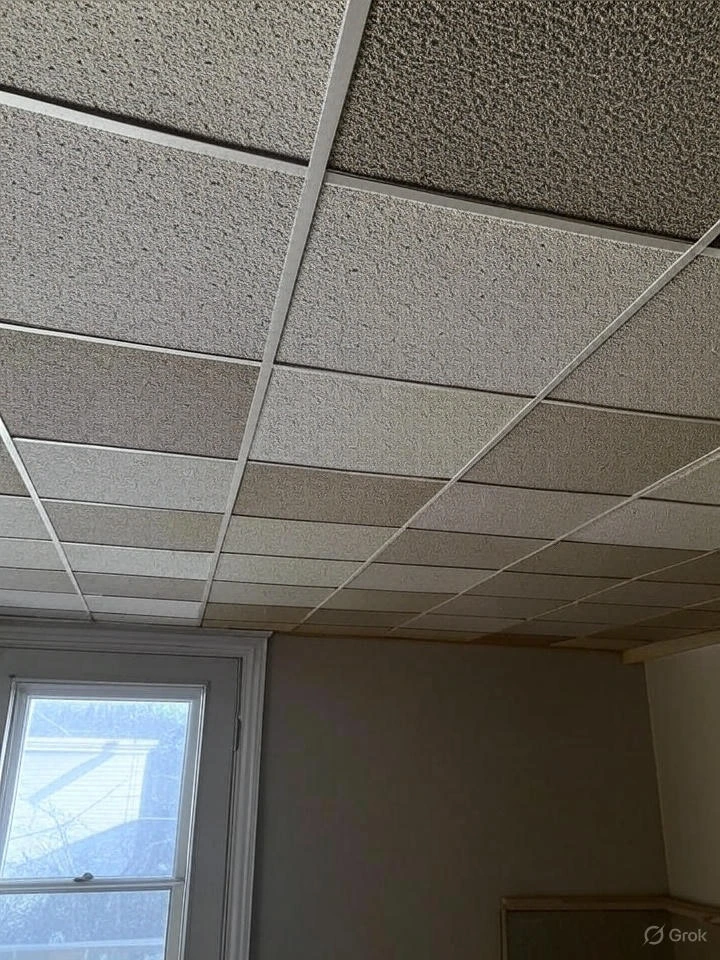 Drop Ceiling Replacement with Beadboard Panels