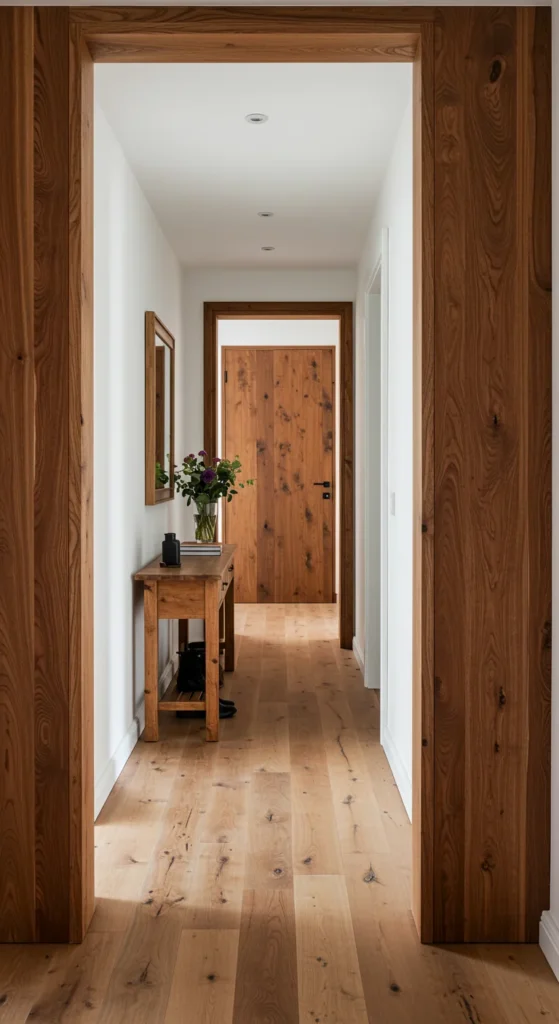 Wooden Elements in the hallway