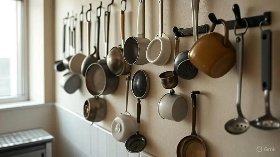 Install Hooks for Utensils and Mugs