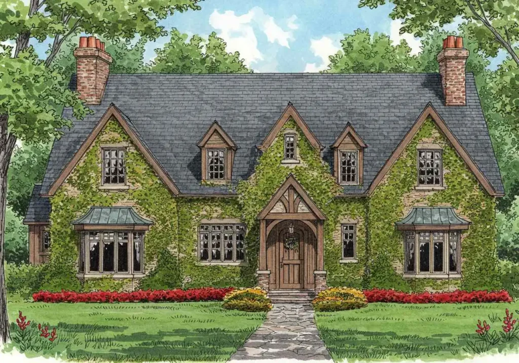  English Countryside Dream with Gable Dormers