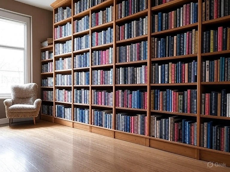 Corner Wall Bookshelves