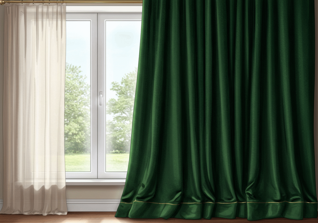 Swap Curtains for Heavier Fabrics