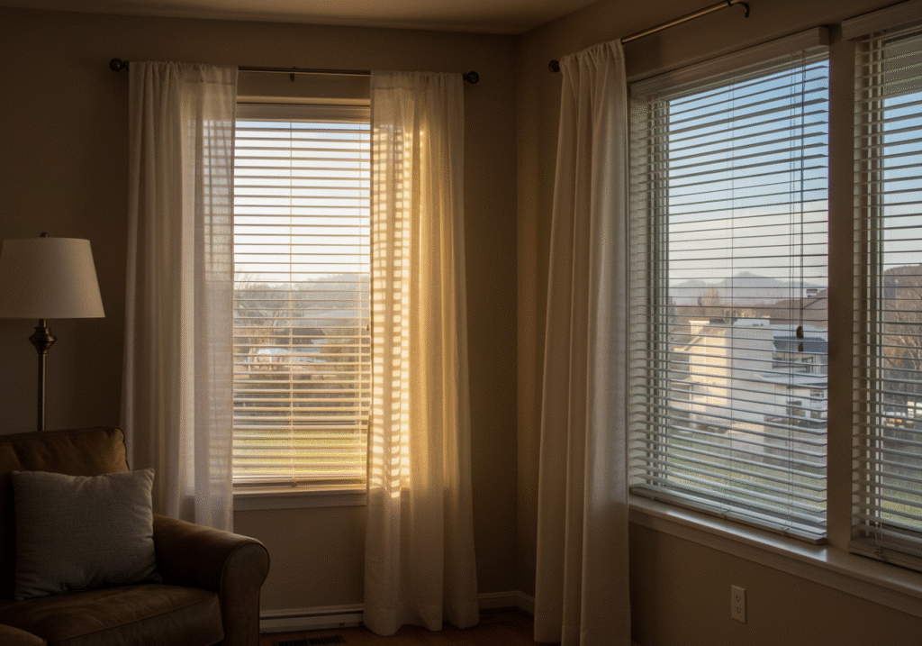 Natural Sunlight using the curtains