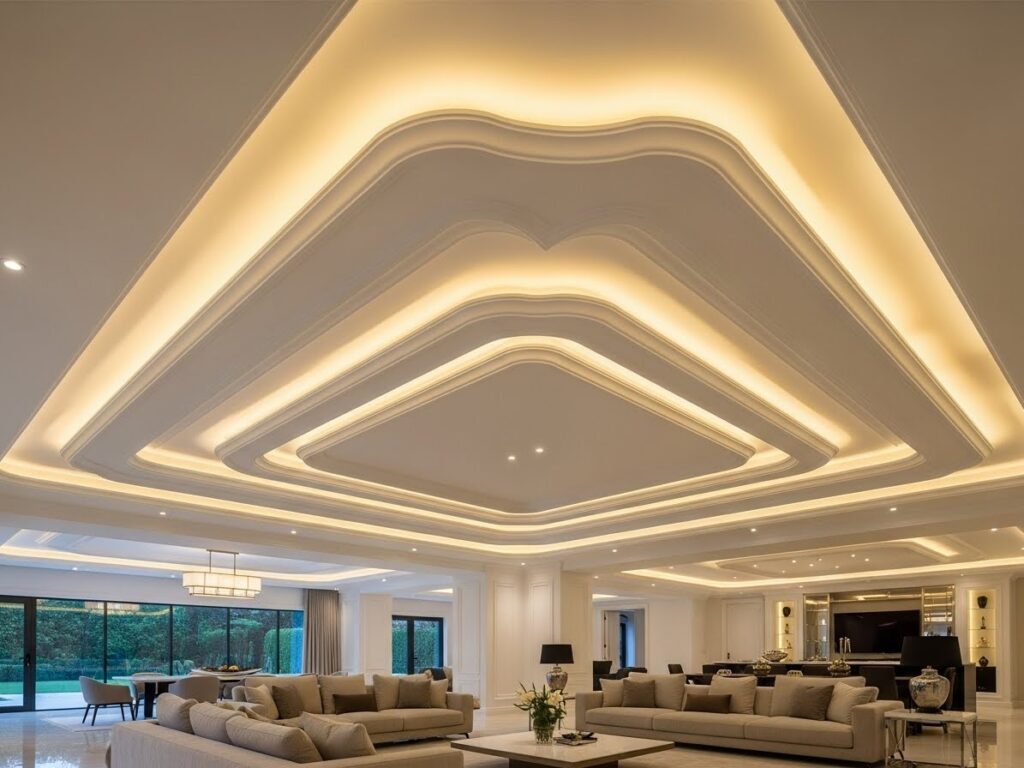 Backlit POP Ceiling Design for Luxurious Modern Homes