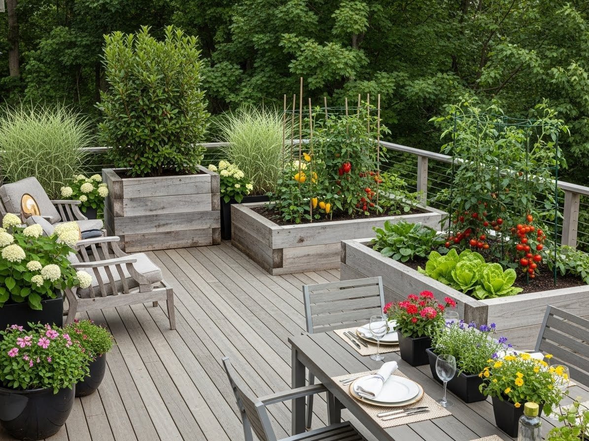 19 Deck Planters and Garden Ideas to Upgrade Your Deck