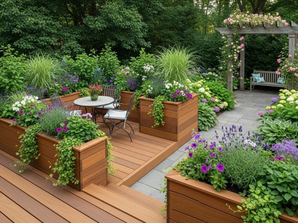 Deck Planters and Garden Ideas