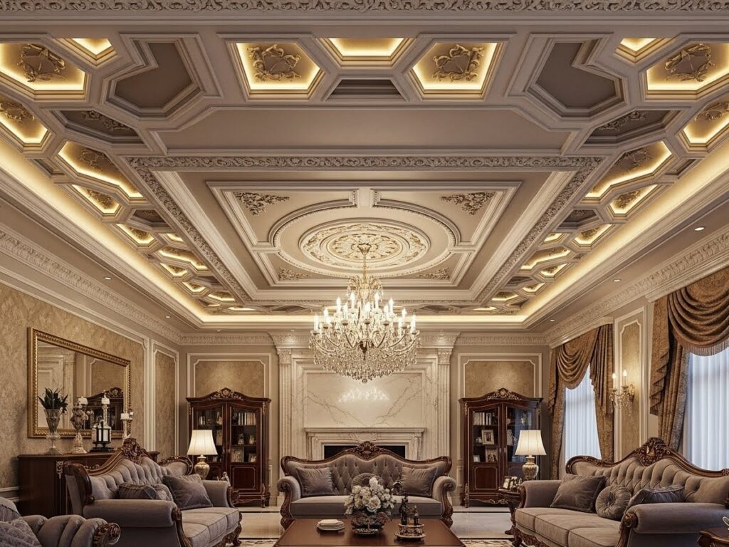 Decorative POP Ceiling Patterns for Luxury Appeal